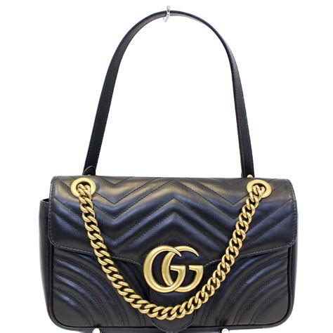 gucci marmont crossbody black|Gucci crossbody marmont small.